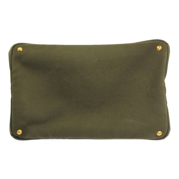 Prada Canapa Tote Logo Bag Khaki - Picture 7 of 10